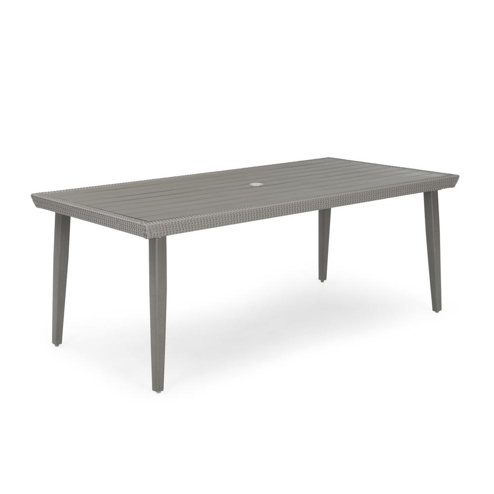 Portofino® Casual Aluminum Slat Dining Table - Gray